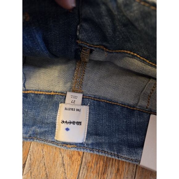 The Colette Crop High-Rise Wide-Leg Jeans by Maeve-medium denim wash- 27 - Picture 6 of 7